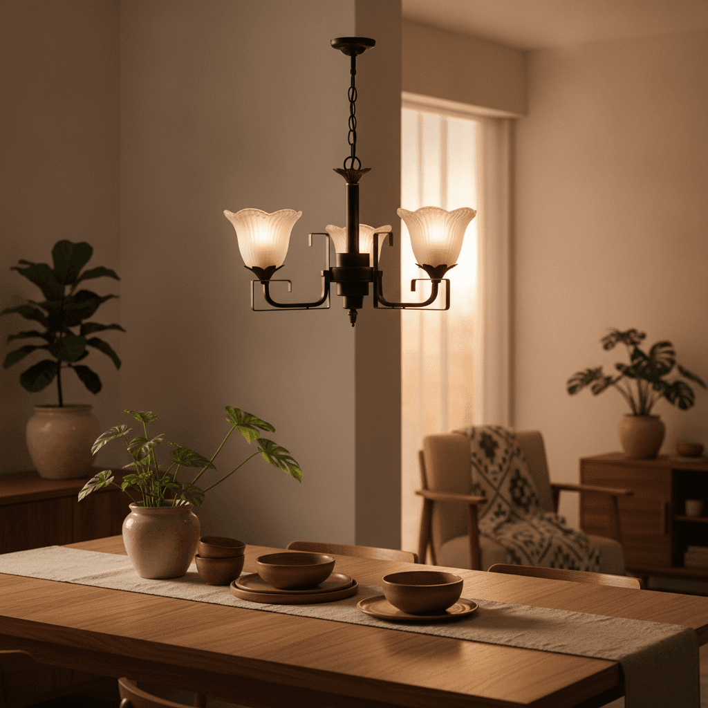 Colgante Colonial 3 Luces