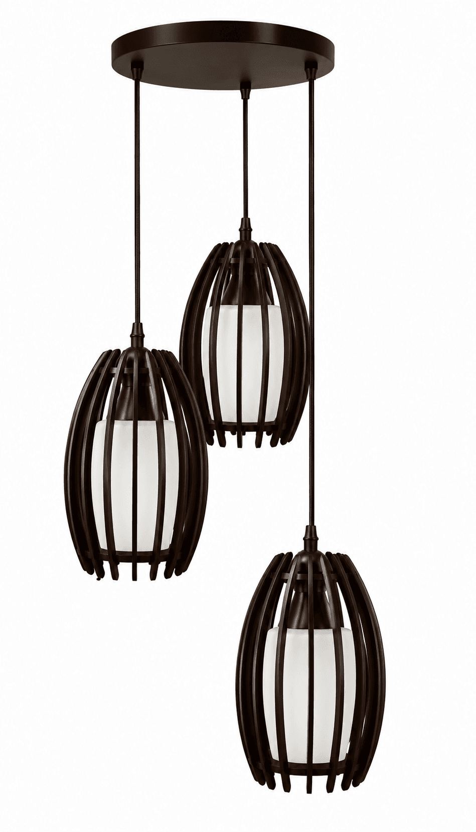 Lámpara Colgante Ovalada 3 Luces