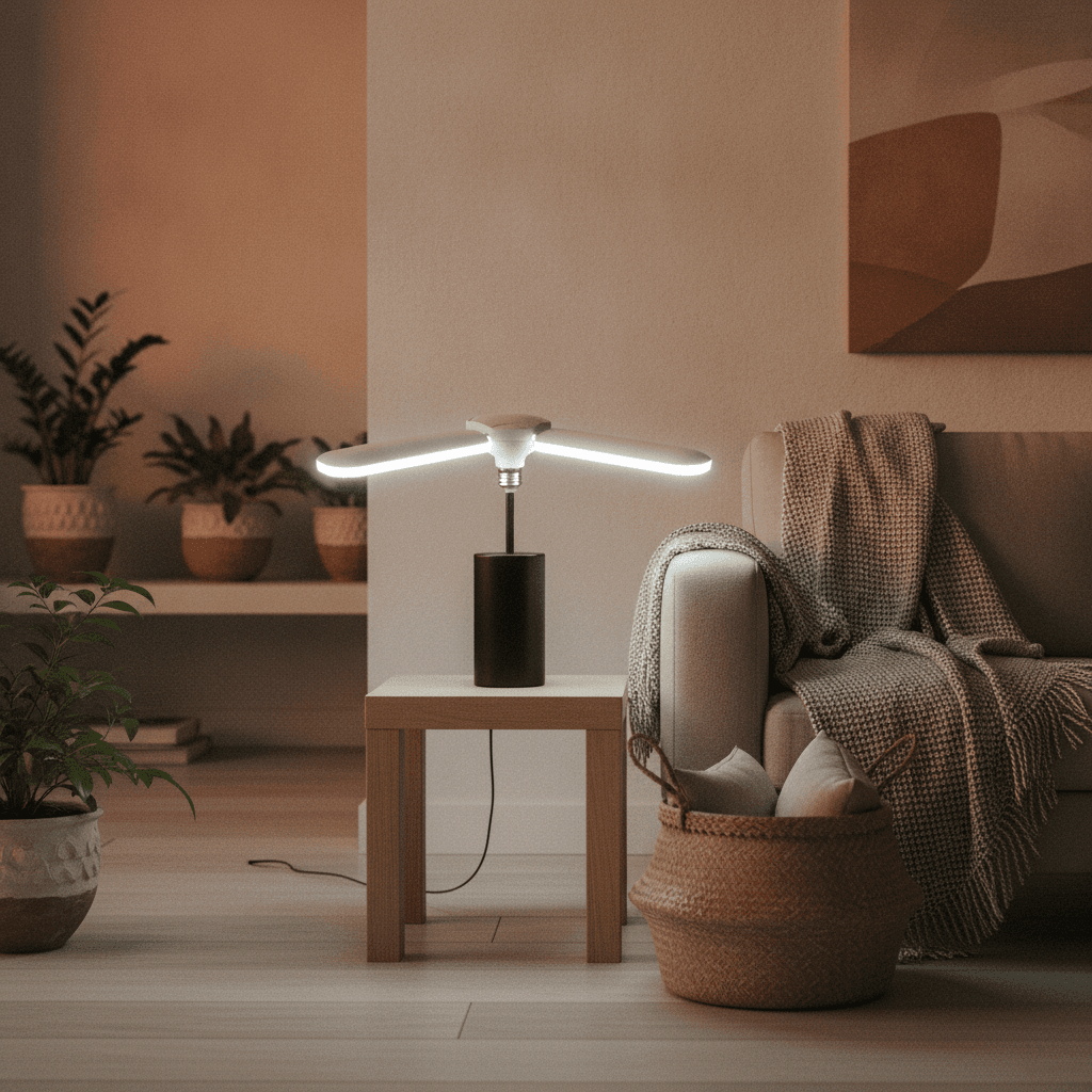 Ampolleta Led Hélice E27 45W Fría 3 Aspas 220V
