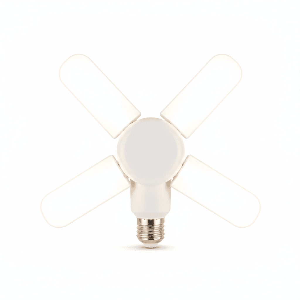 Ampolleta Led Hélice E27 60W Fría 4 Aspas 220V