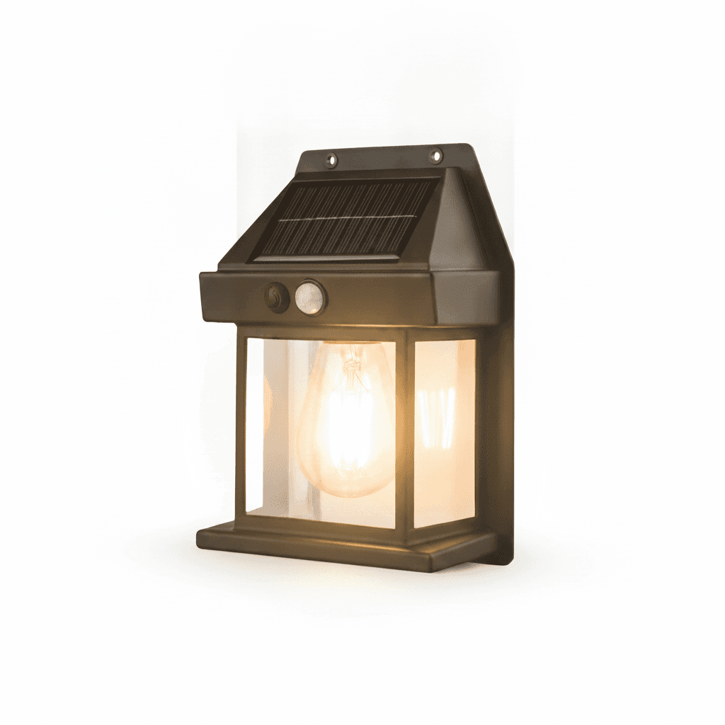 Aplique Solar LED 1W ABS con Sensor de Luz