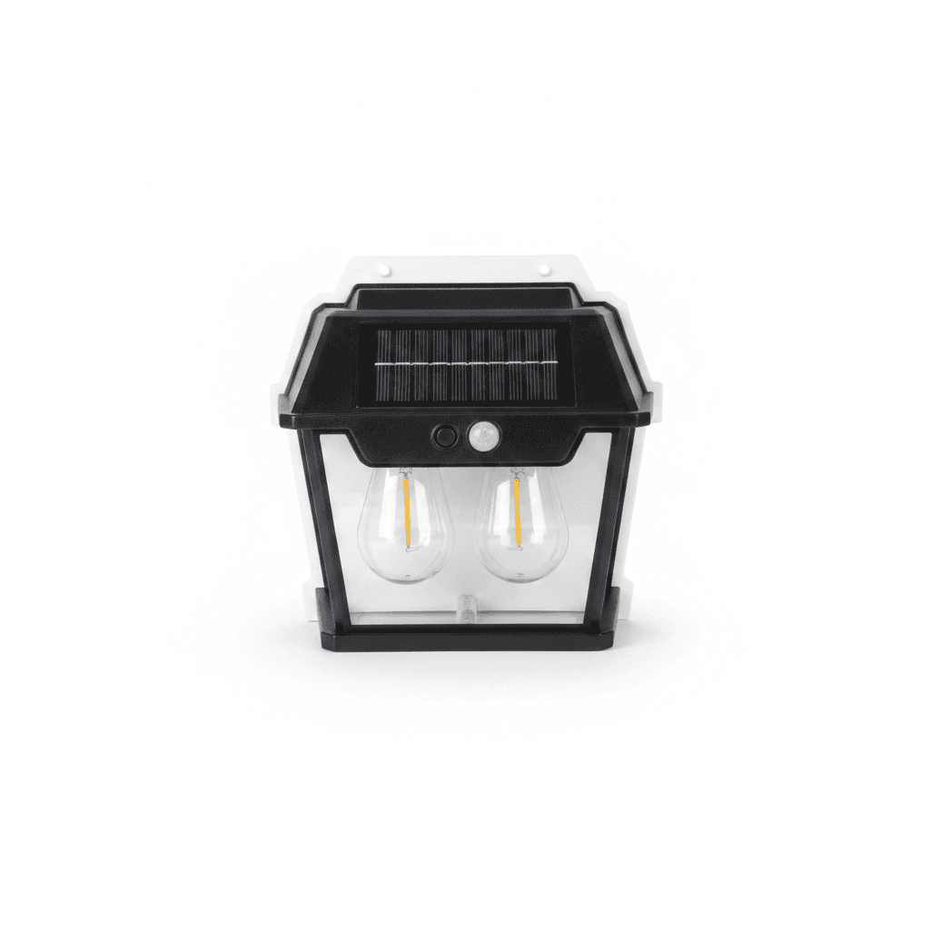 Aplique Solar LED 2 Luces 1200 lm con Sensor de Movimiento