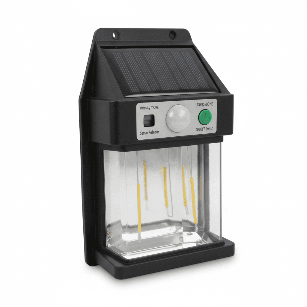 Aplique Solar LED 2W con Sensor de Movimiento
