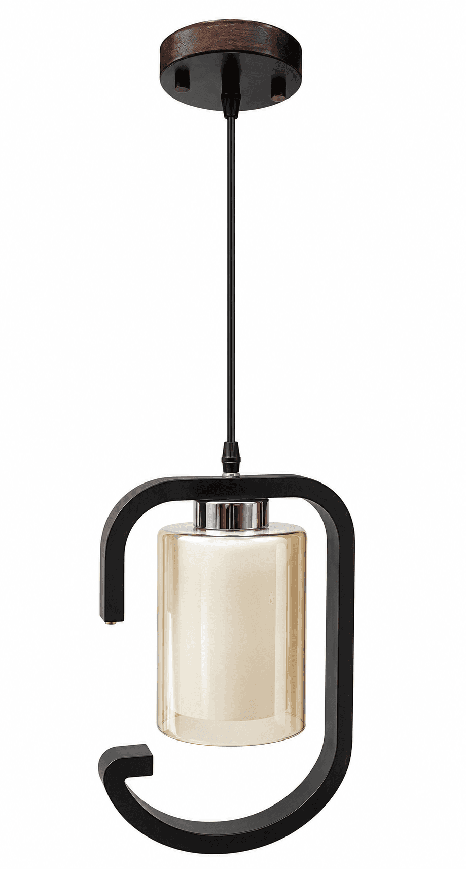 Lámpara Colgante Diseño Curvo 1 Luz
