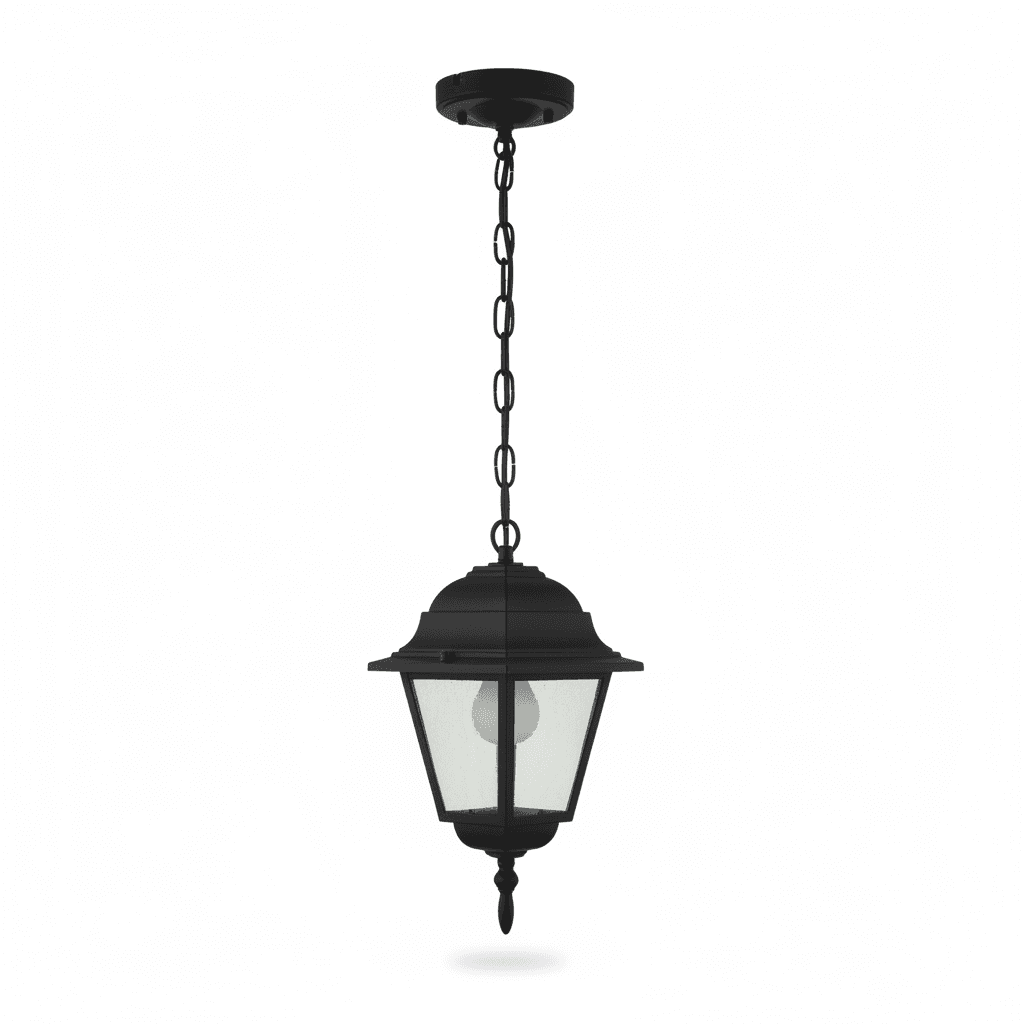 Farol Colgante Cuadrado Negro