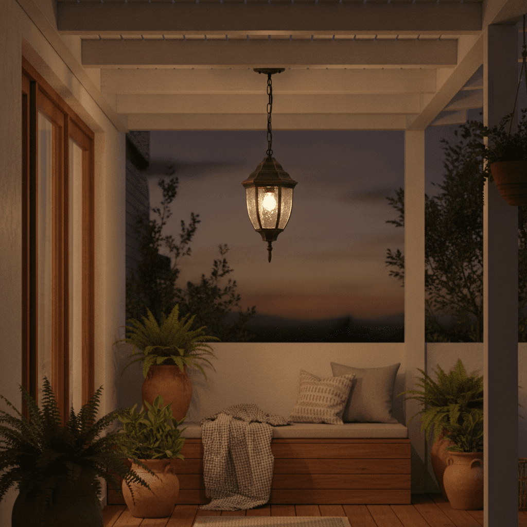 Farol Colgante Pagoda Envejecido