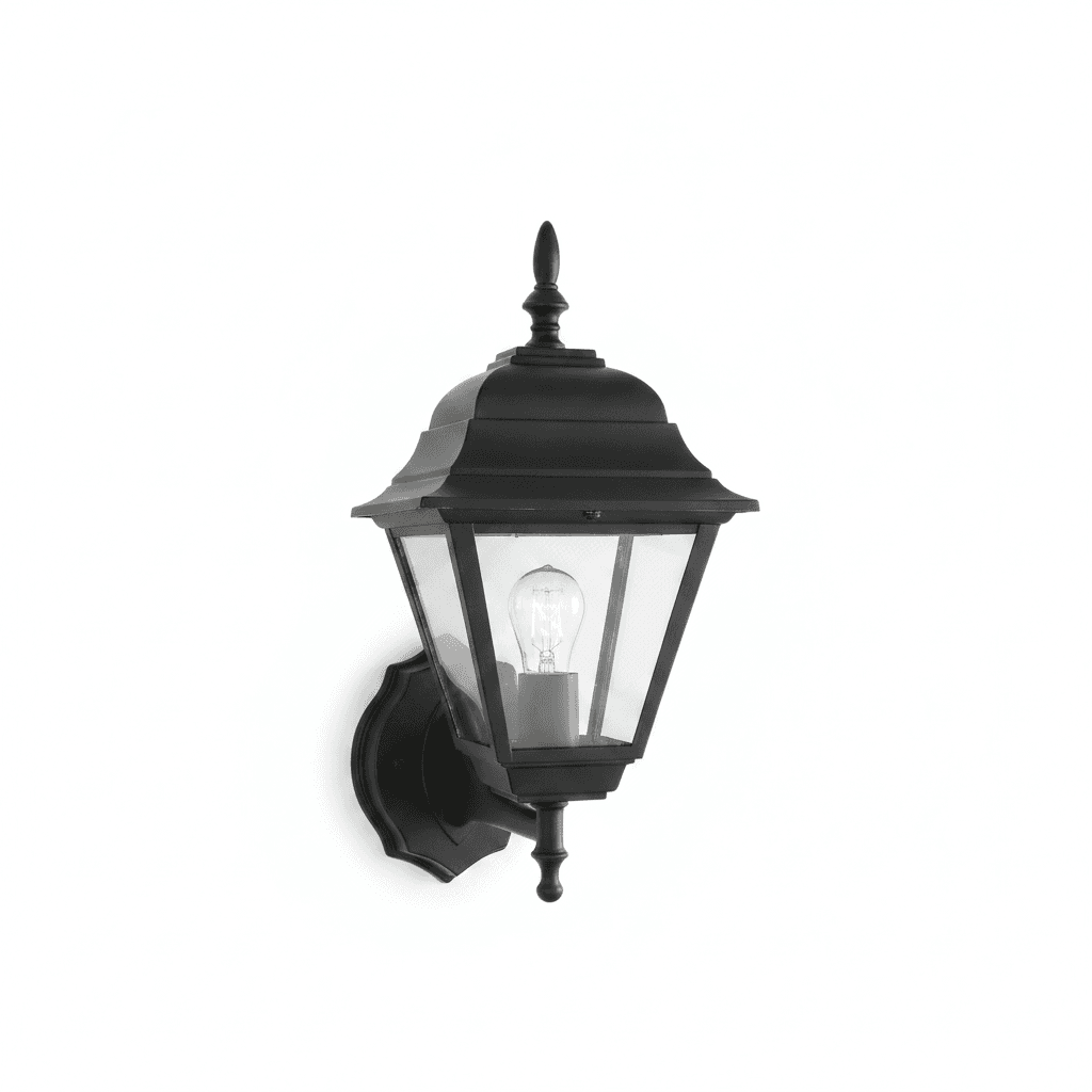 Farol Mural Cuadrado Negro
