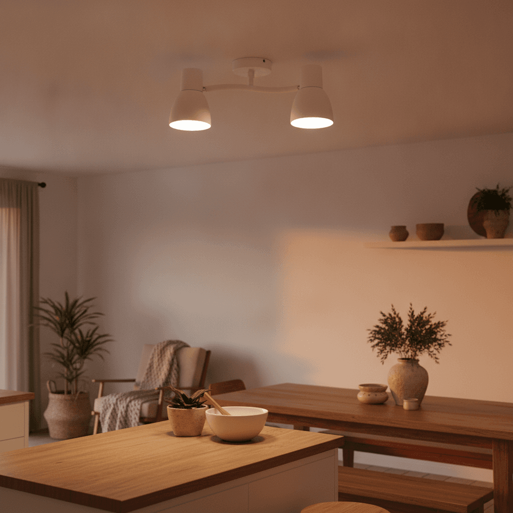 Foco Blanco 2 Luces