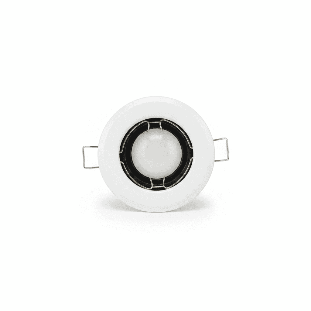 Foco Embutido Dicroico Blanco Y Negro Fijo Conector Gu10 Sin Ampolleta