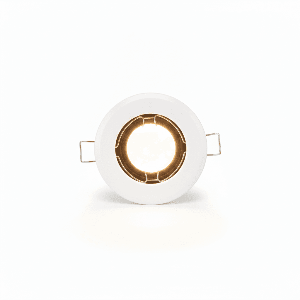 Foco Embutido Dicroico Blanco Y Negro Fijo Conector Gu10 Sin Ampolleta