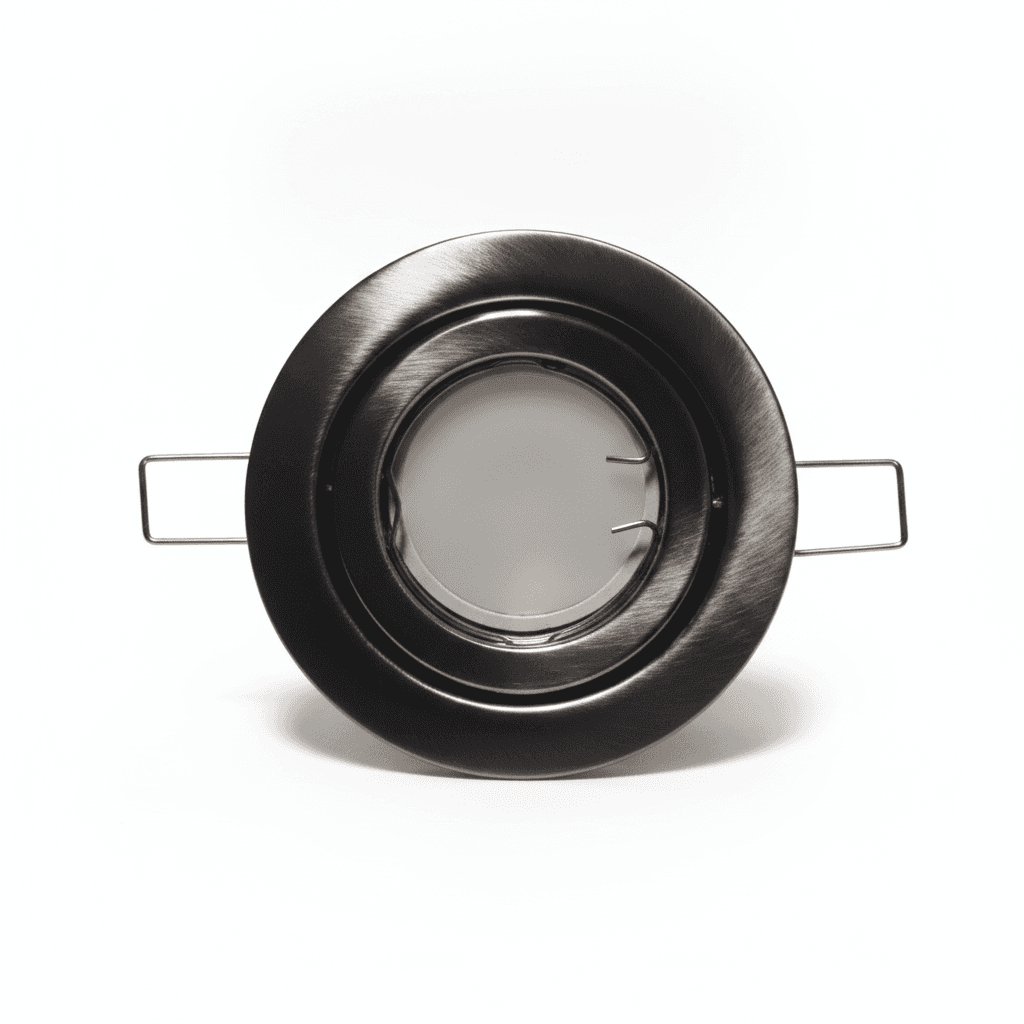 Foco Embutido Dicroico Níquel Mate Movible Conector Gu10 Sin Ampolleta