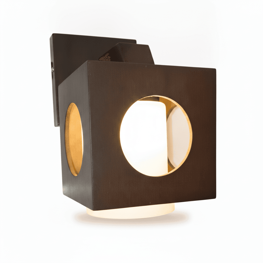 Lámpara Apliqué Madera 1 Luz
