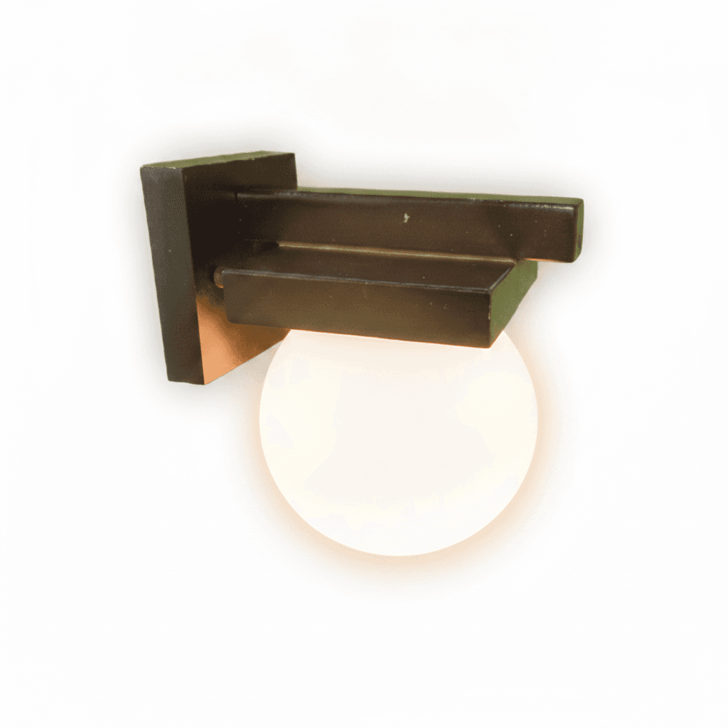 Lámpara Apliqué Madera 1 Luz