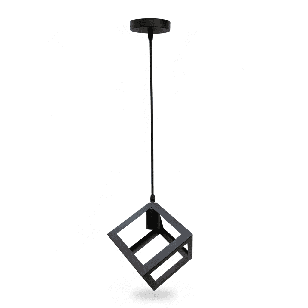 Lámpara Colgante Negro 1 Luz