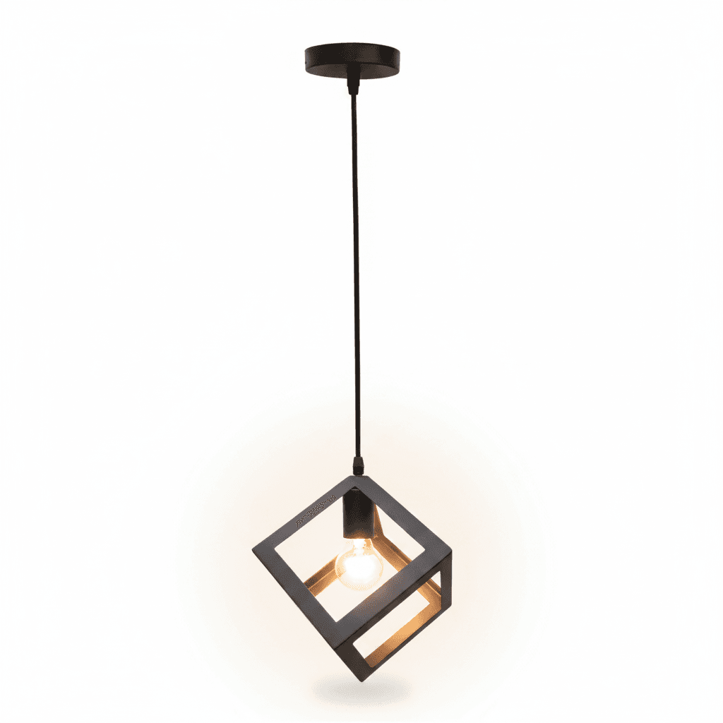 Lámpara Colgante Negro 1 Luz