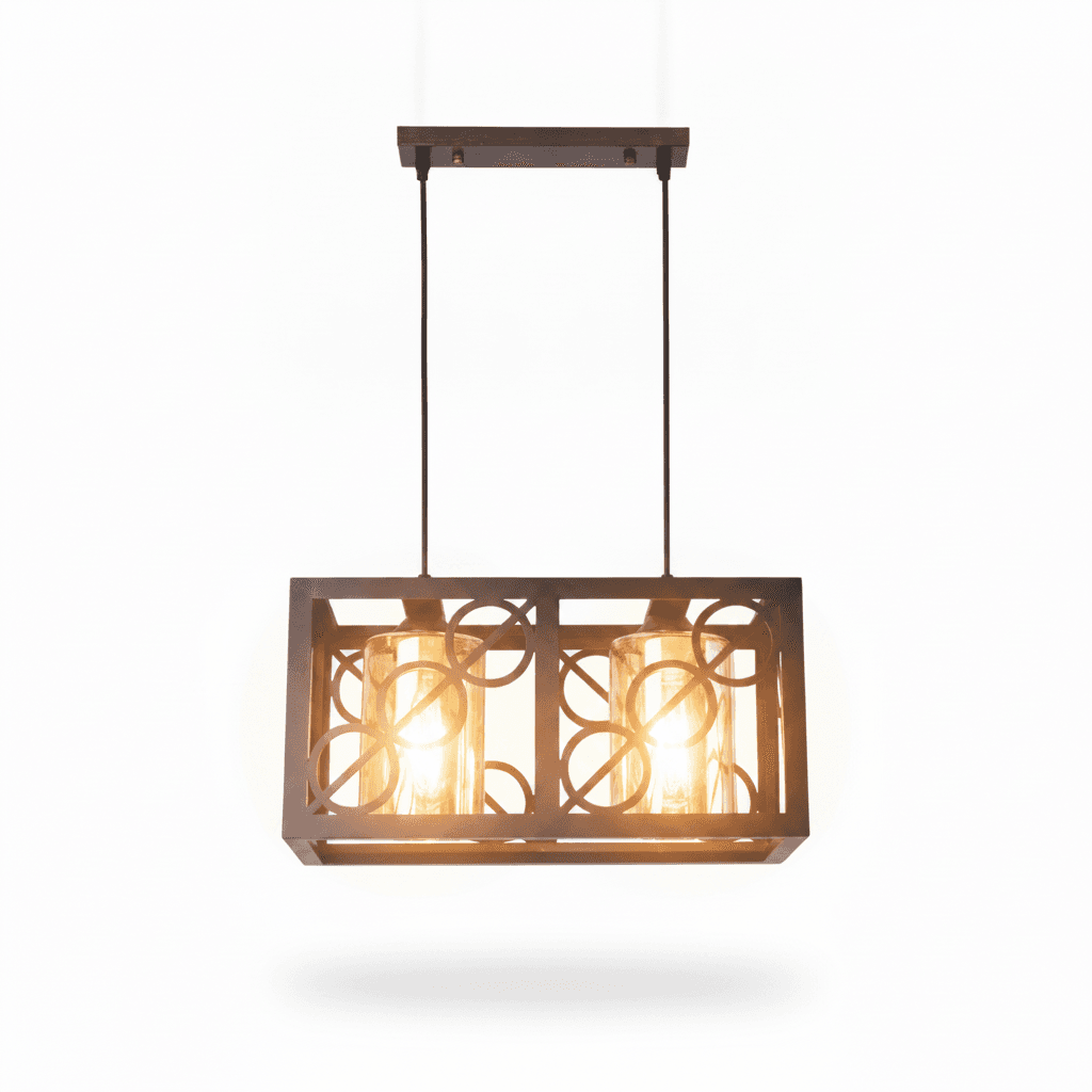 Lámpara Colgante Vintage 2 Luces