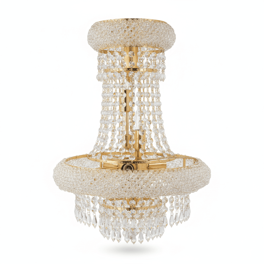 Lámpara De Cristal 5 Luces