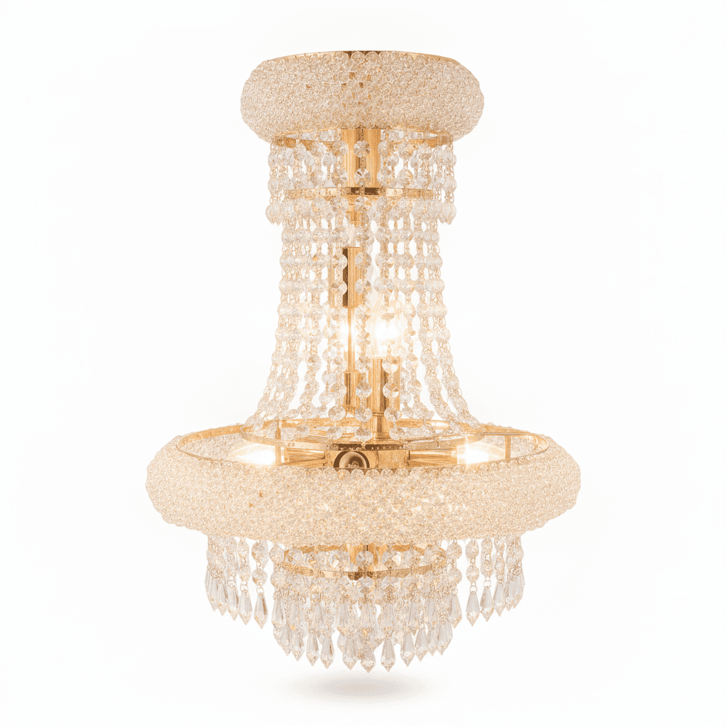 Lámpara De Cristal 5 Luces