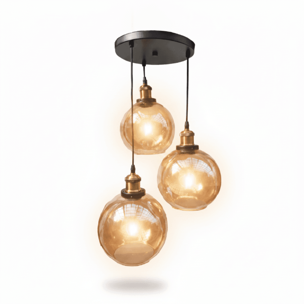 Lámpara Desnivel Vintage 3 Luces