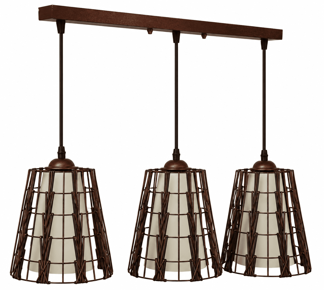 Lámpara Colgante Trenzada 3 Luces