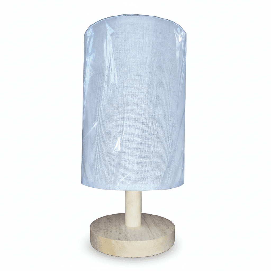 Velador Madera 1 Luz Blanca