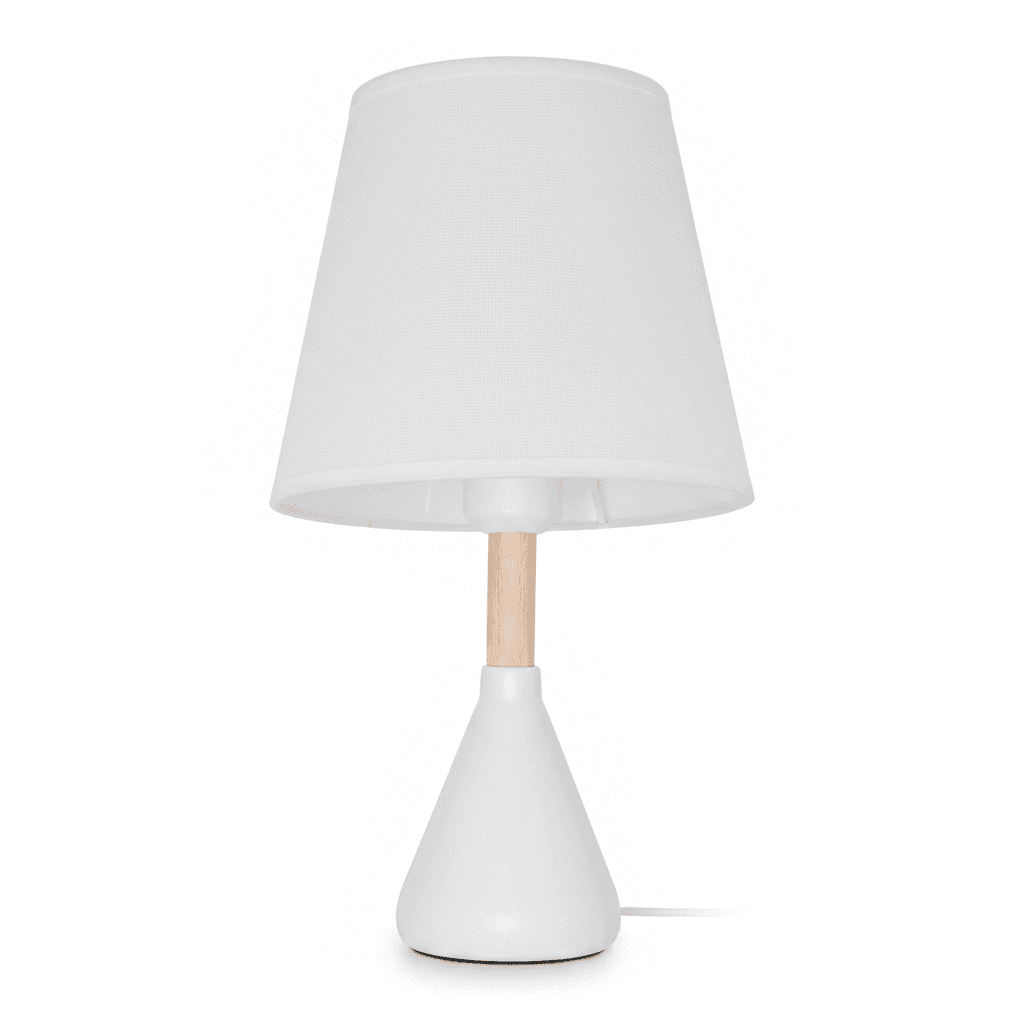Velador Madera 1 Luz Blanca